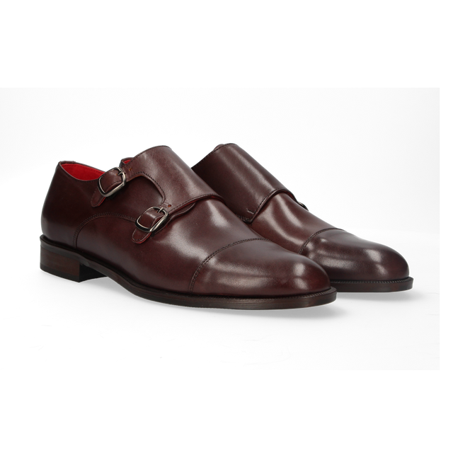 Brown Double Buckle Shoe