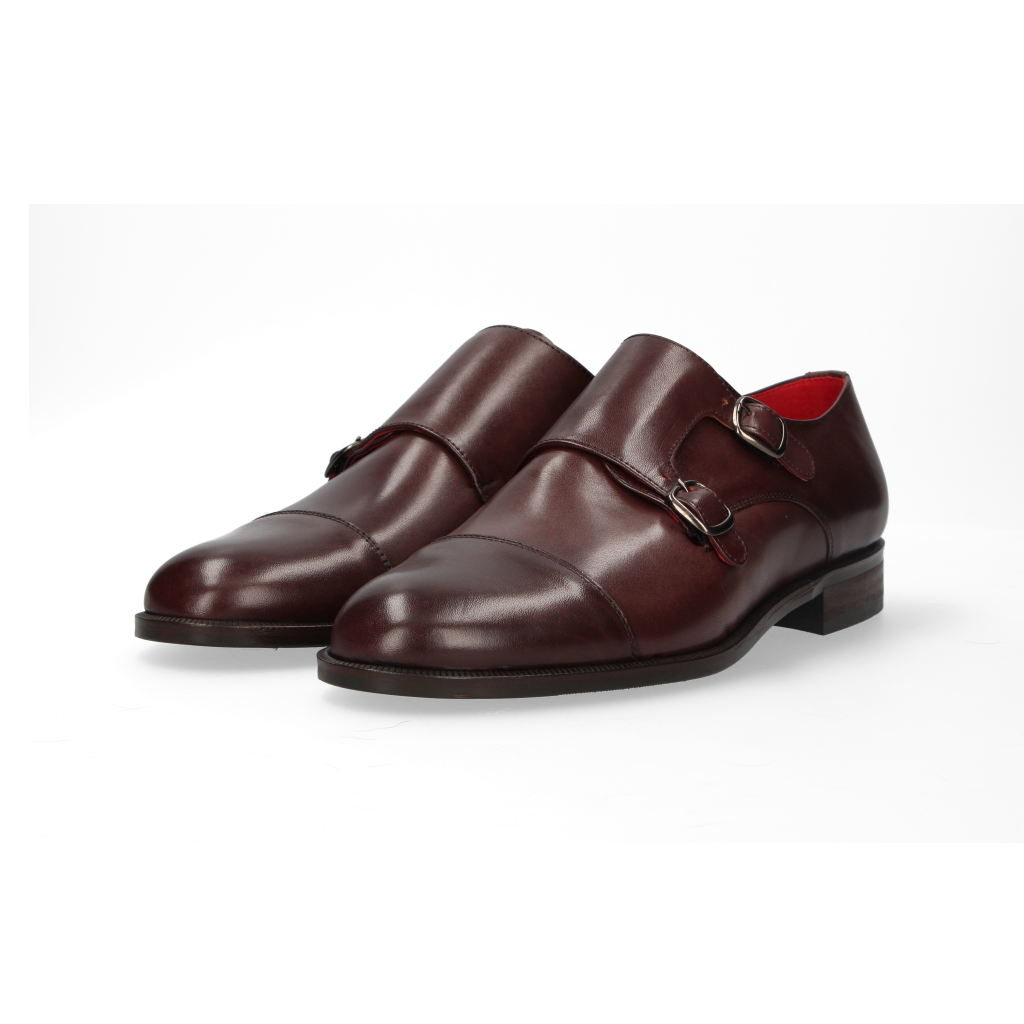 Brown Double Buckle Shoe