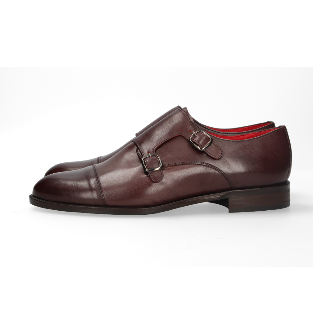 Brown Double Buckle Shoe