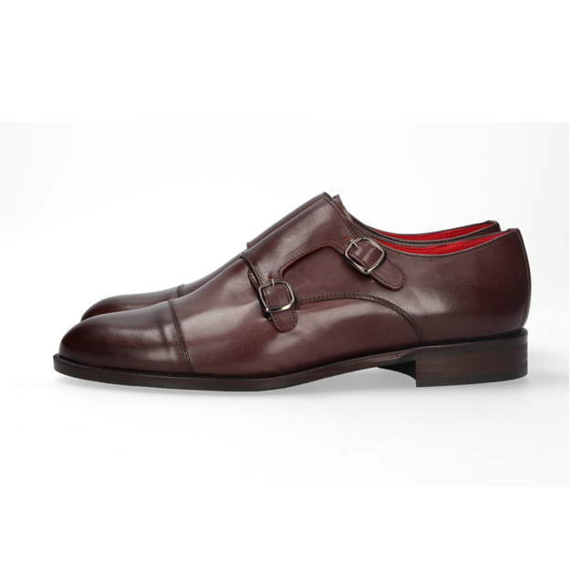 Brown Double Buckle Shoe