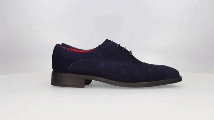 Blue Suede English Shoe
