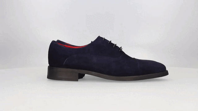 Blue Suede English Shoe