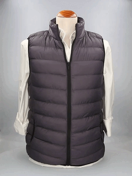 GRAY PADDED VEST