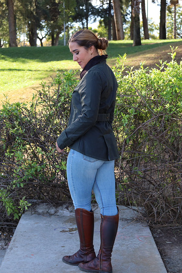 Chaqueta Encerada Verde