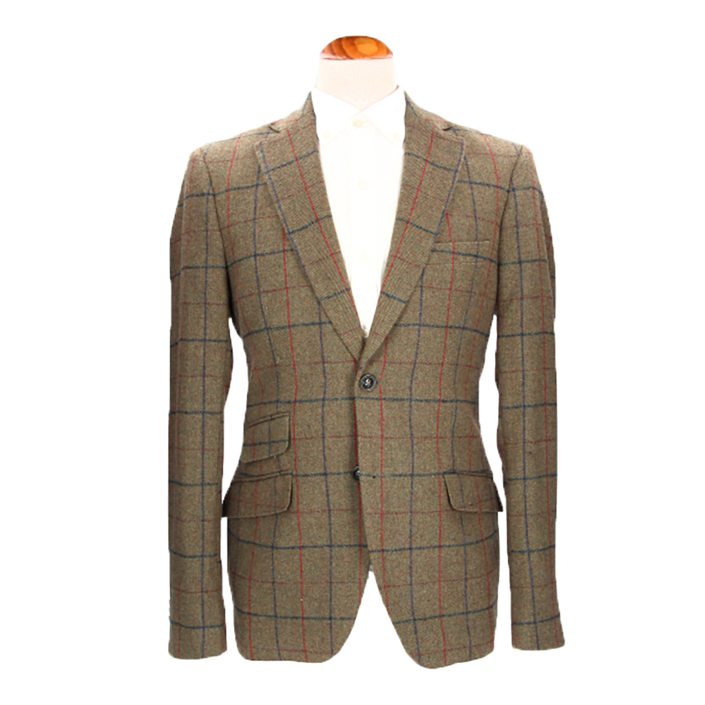 Tuscany Green Checkered Blazer