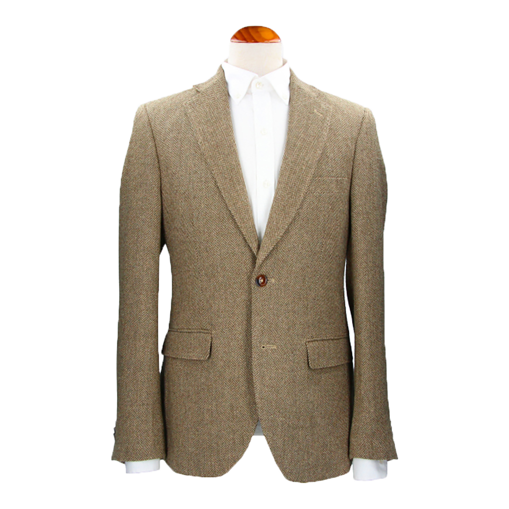 BEIGE HERRINGBONE BLAZER