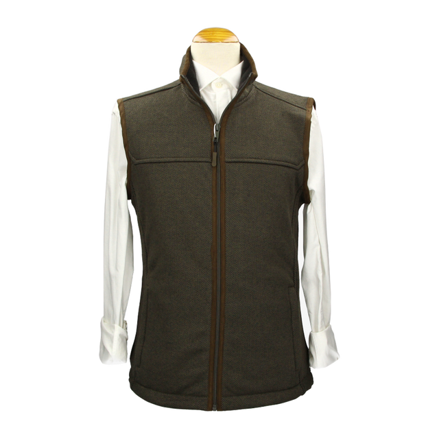 Green Polar Herringbone Vest