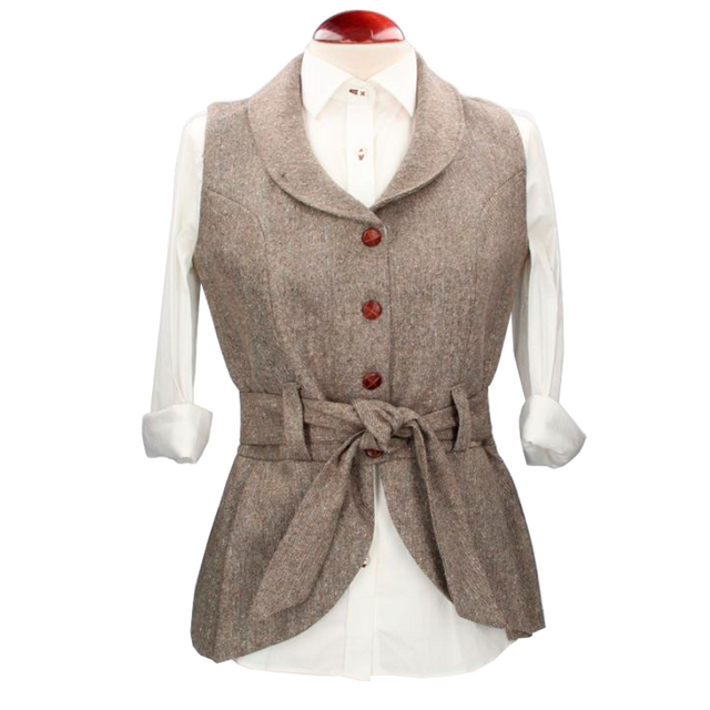 *GILET EN JEAN MARRON PANDORA