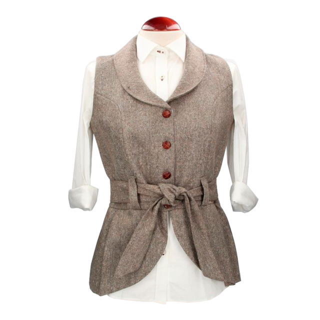 *GILET EN JEAN MARRON PANDORA