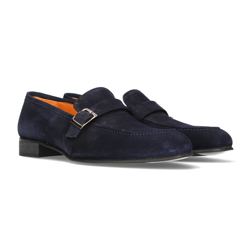 Copete con Hebilla Nobuck Marino