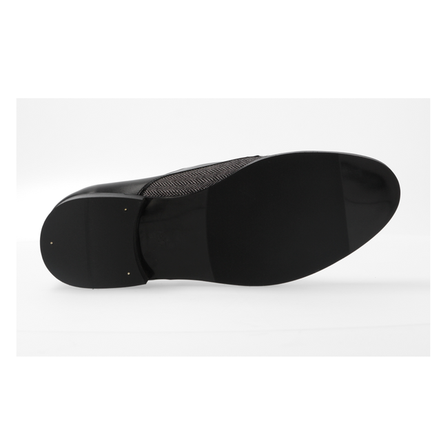 Black Double Buckle Spike Shoe