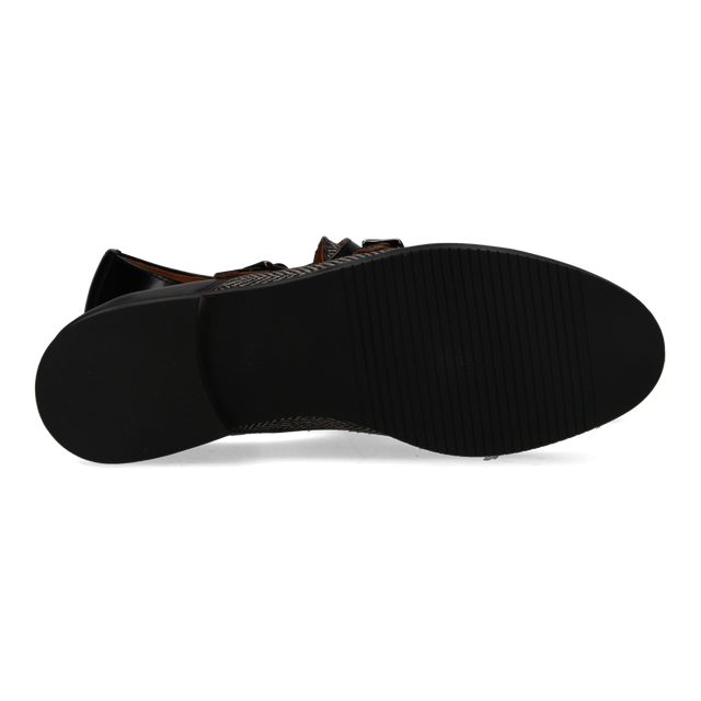 Two Buckles Antik Black-Gray Herringbone Top