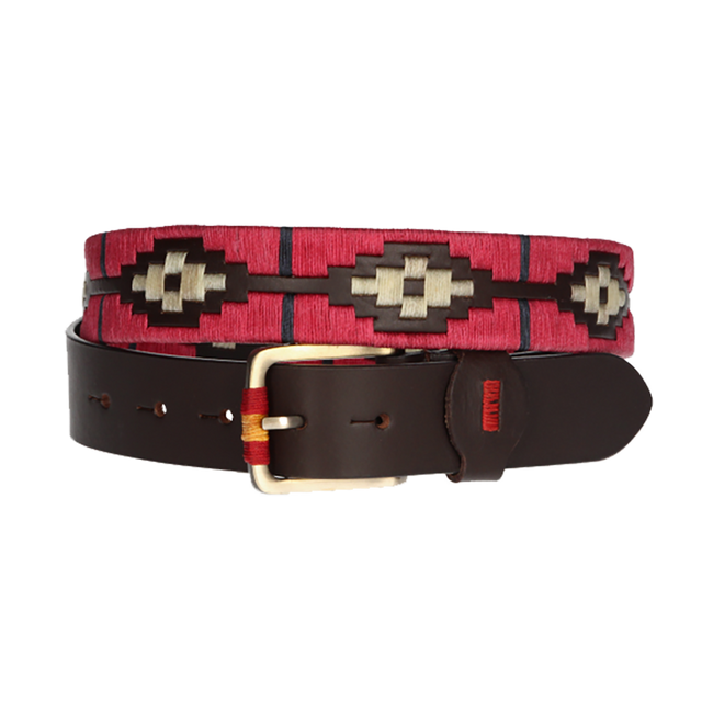ARGENTINE BELT RED-BEIGE
