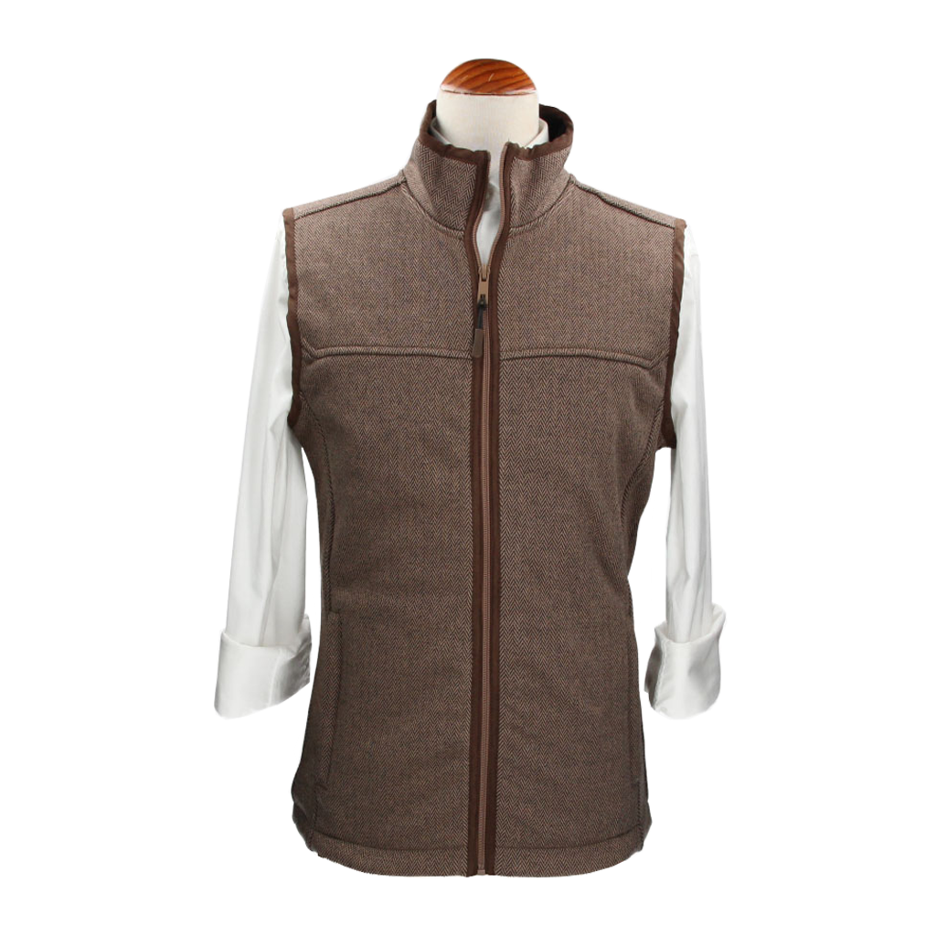 Camel Polar Herringbone Vest