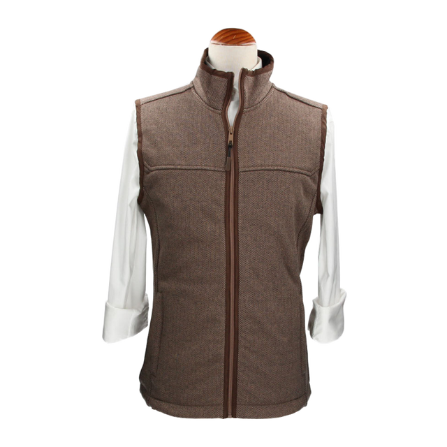 Camel Polar Herringbone Vest