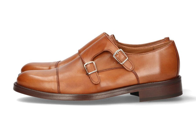 Double Buckle Leather Top