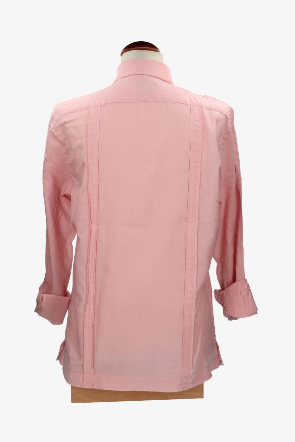 Camisa Cubana Lino Salmón