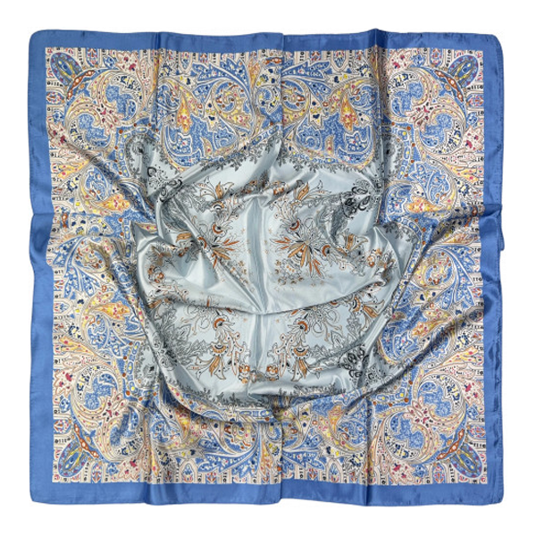 PAÑUELO CACHEMIR COMBI AZUL-BEIGE-GRIS