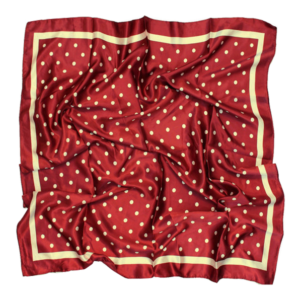 PAÑUELO BURDEOS LUNAR AMARILLO