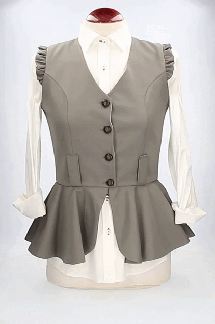 GILET KAKI DE CRÈTE