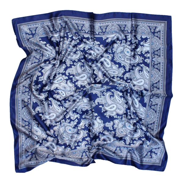 ÉCHARPE EN CACHEMIRE BLEU MARINE