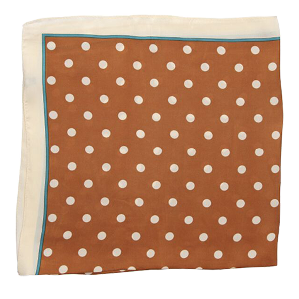 ÉCHARPE À POIS OCRE