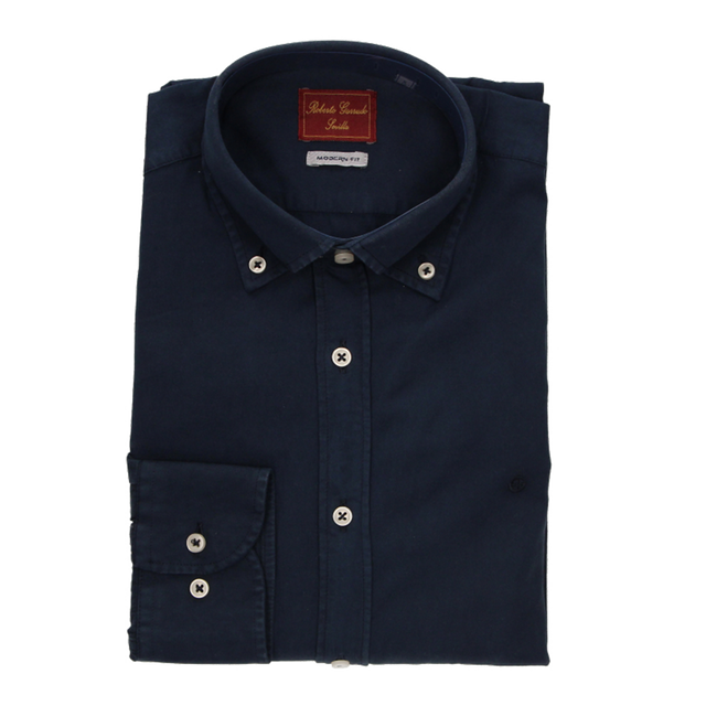 CAMISA LISA AZUL MARINO