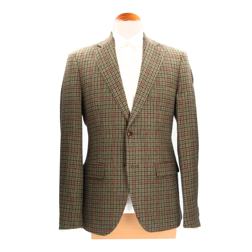Tuscany Green Checkered Blazer
