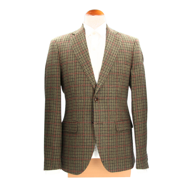 Tuscany Green Checkered Blazer