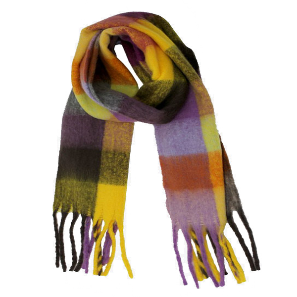 Yellow Checkered Scarf