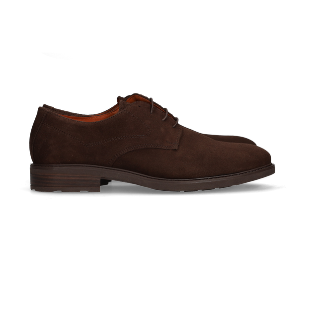 Zapatos con cordones trufa