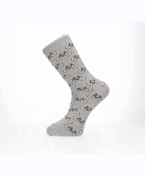GREY BICYCLE SOCKS