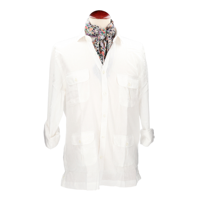 GUAYABERA BLANCA LINO