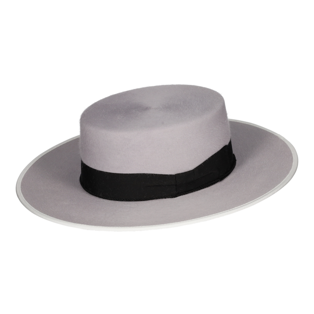 SHERRY HAT WITH SILVER HAIR