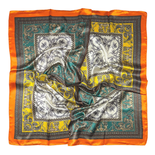 PAÑUELO COMBI NARANJA-VERDE