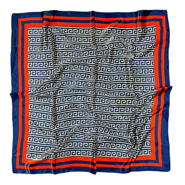 PAÑUELO VERSACE AZUL Y ROJO