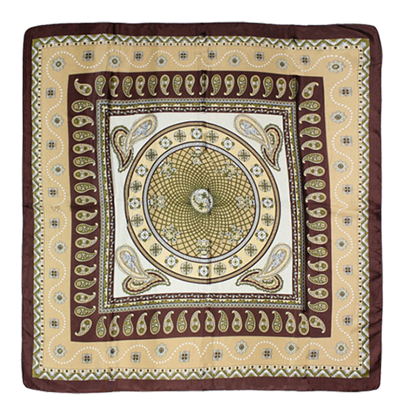 PAÑUELO MARRONN CACHEMIR BEIGE