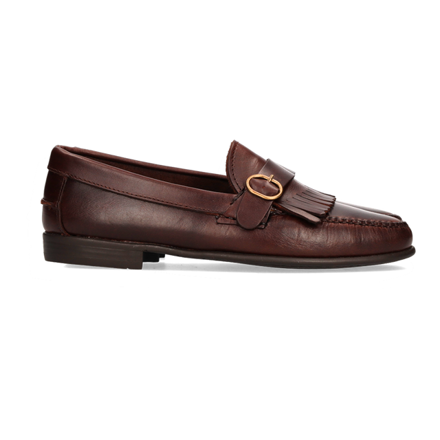 MOCASIN FLECOS Y HEBILLA MOKA