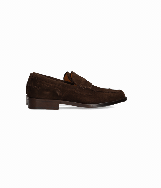 Brown nubuck loafer