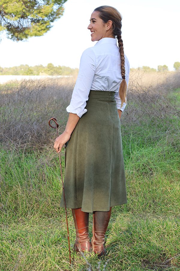 Minerva Green Skirt