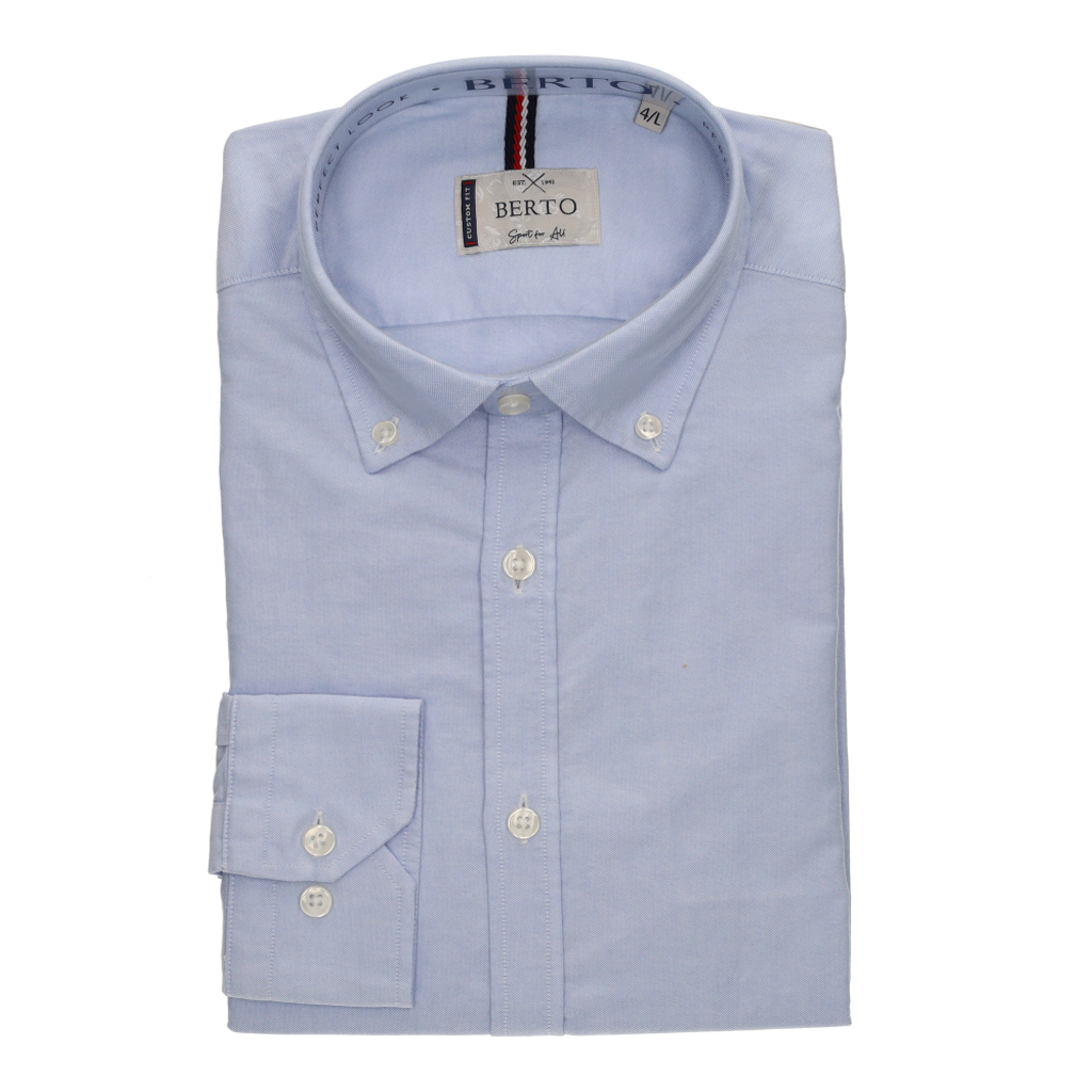 Camisa Oxford Celeste