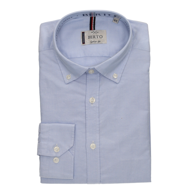 Camisa Oxford Celeste