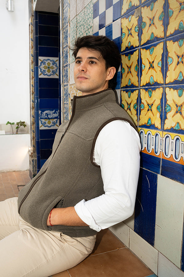 Chaleco Polar Ceniza