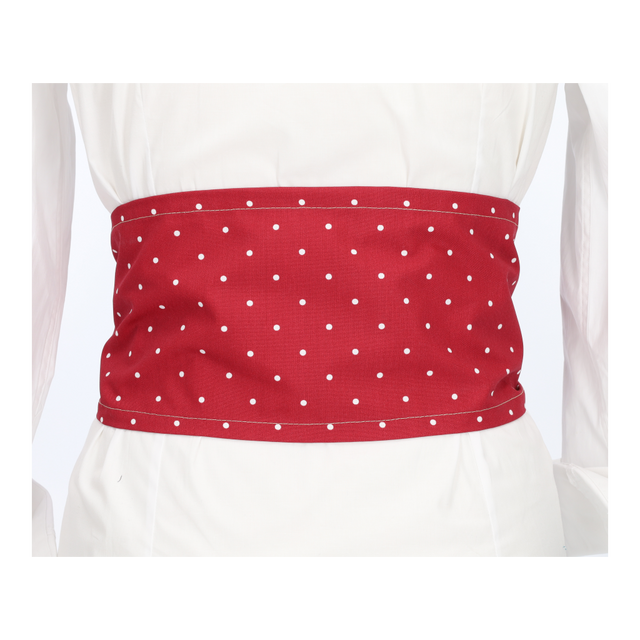 Fajín burdeos lunar chico