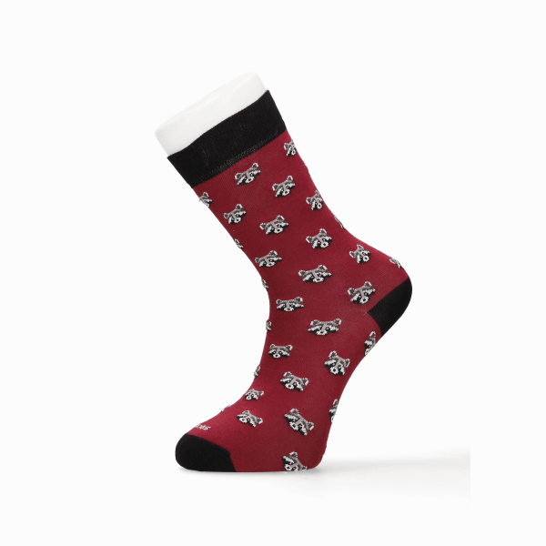 CALCETIN MAPACHE BURDEOS