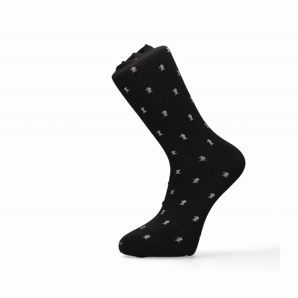 CALCETIN AJEDREZ NEGRO