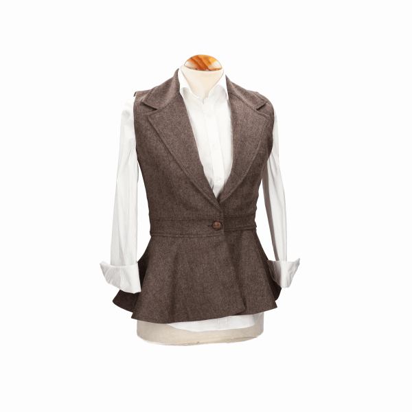 Chaleco Oporto Mezclilla Marrón