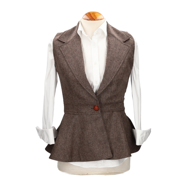 Chaleco Oporto Mezclilla Marrón