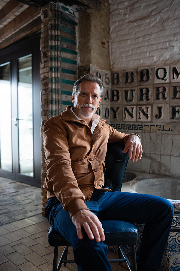 Cazadora Sevilla piel vuelta camel