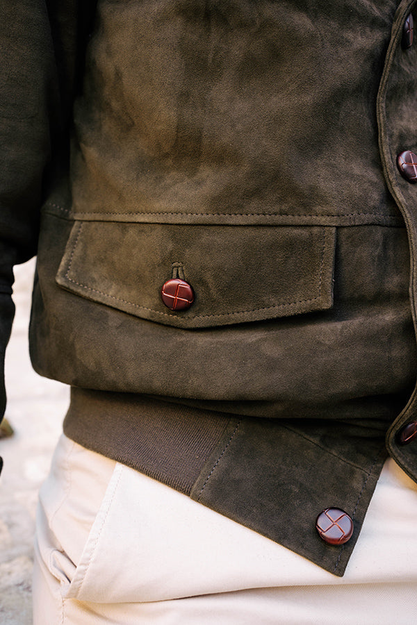 Sevilla green suede jacket